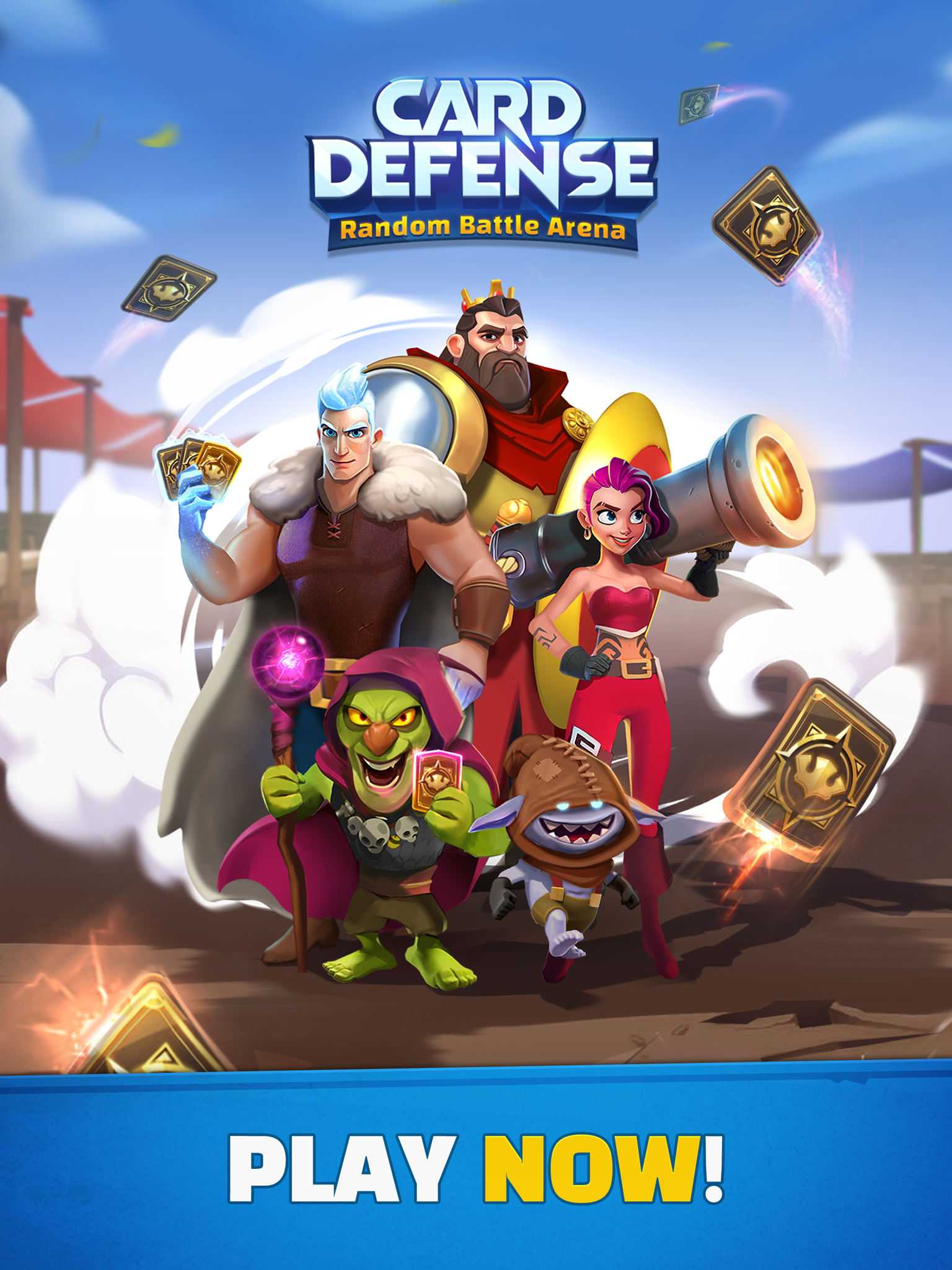 Random Card Defense Game Screenshot