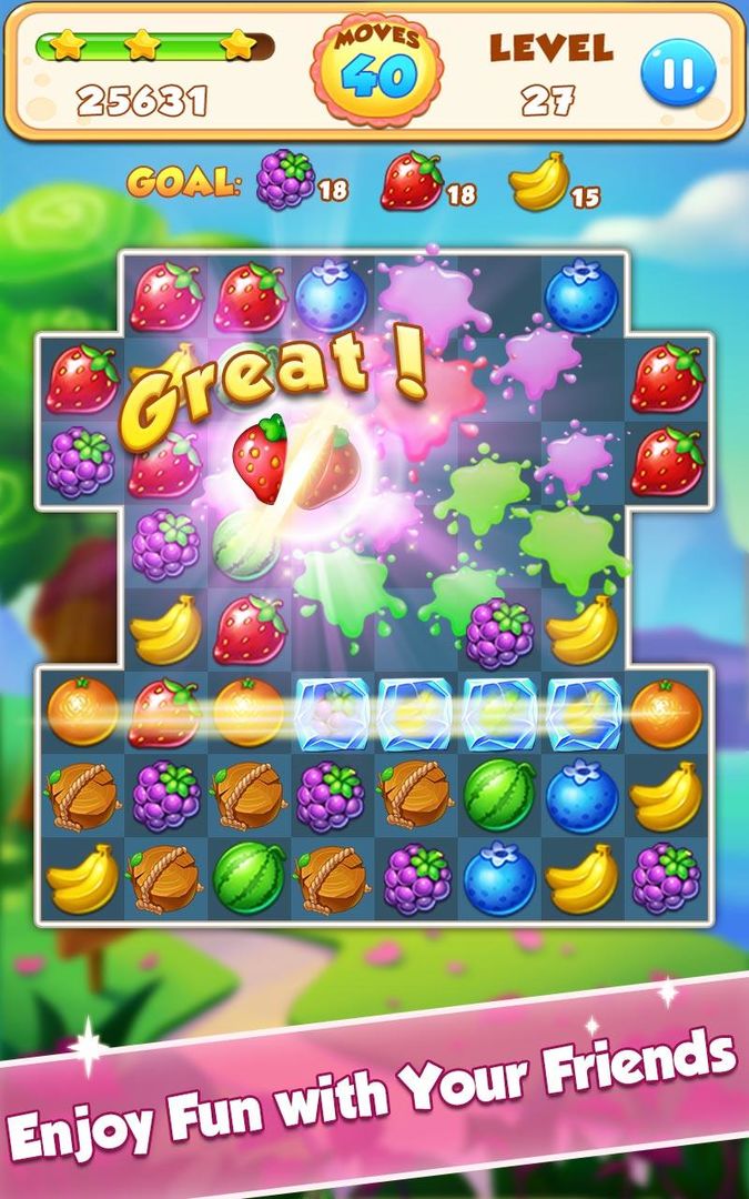 Screenshot of Fruit Jam - Fruit Splash