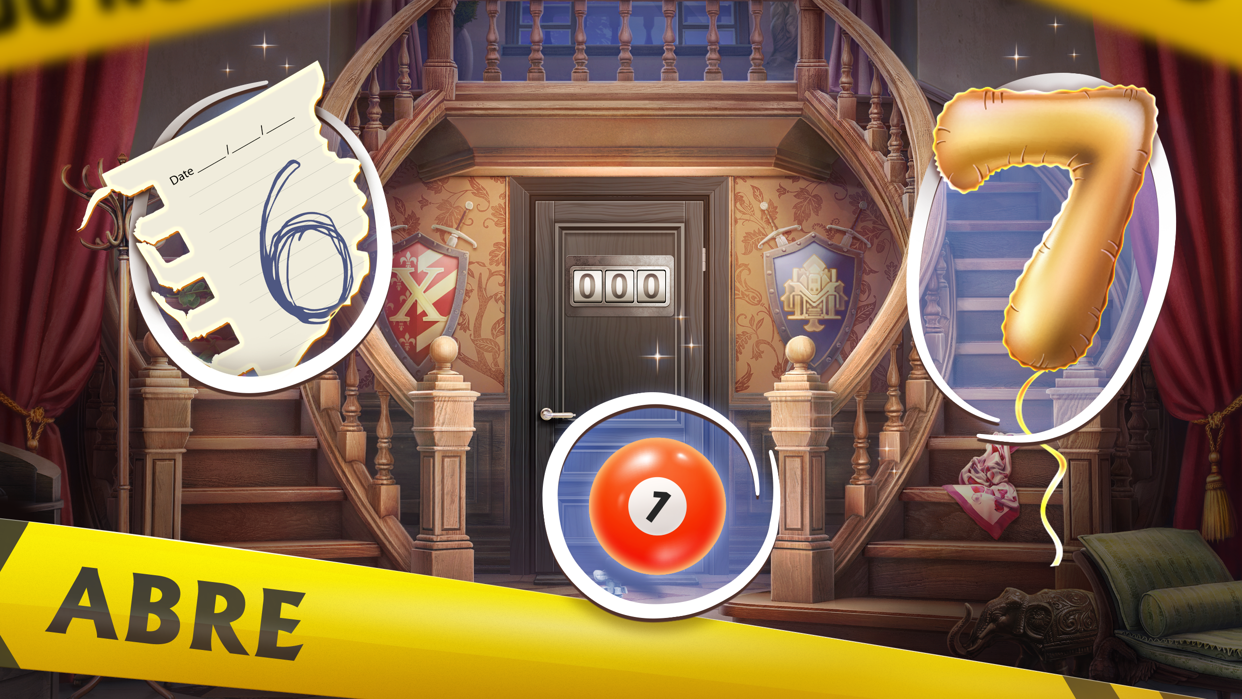 Captura de Pantalla del Juego Mystery Manor objetos ocultos