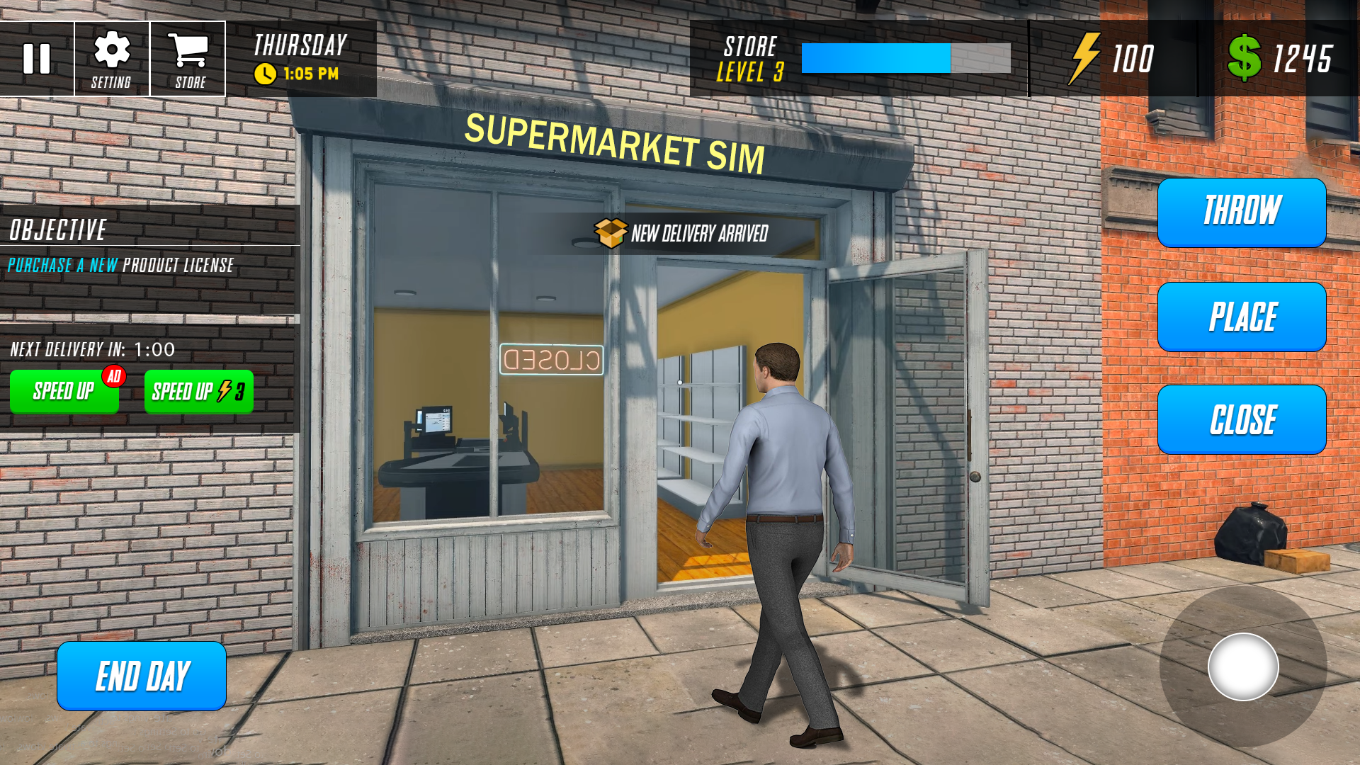 Superstor Manager Simulator 3D Game Screenshot