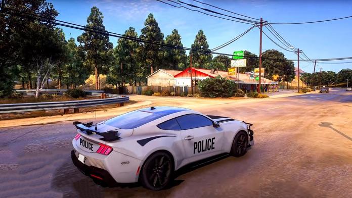 Police Car Driving Drift Games Game Screenshot