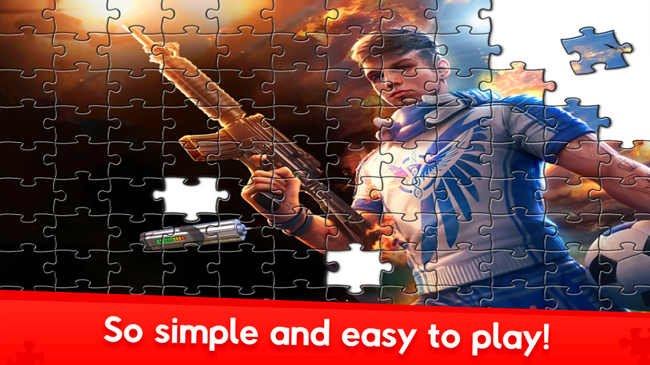 Screenshot of FFF  Fire  Jigsaw Puzzle