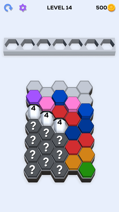 Captura de Tela do Jogo Hexa Fit Match