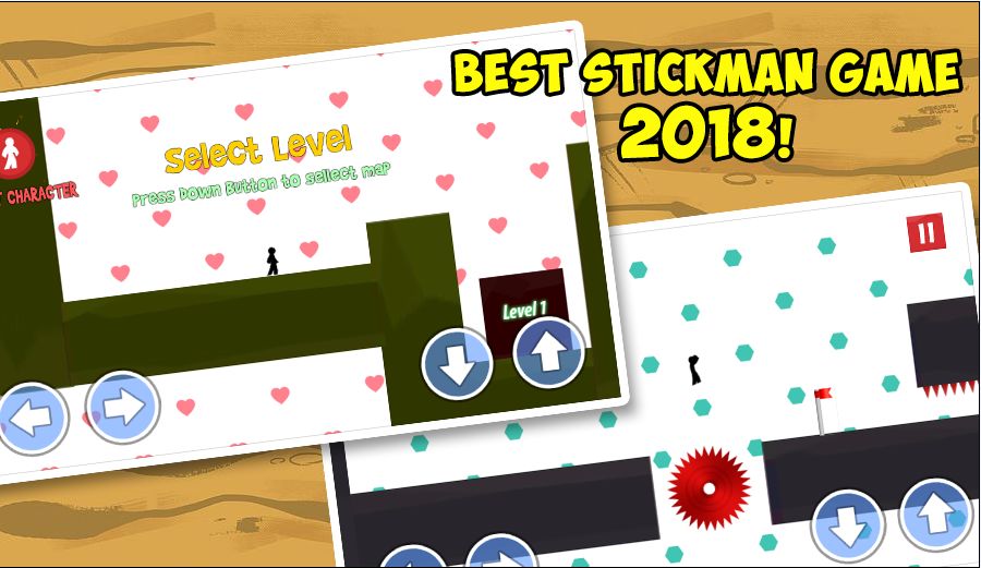 Stickman Vex - New Vector Man Adventure 게임 스크린 샷
