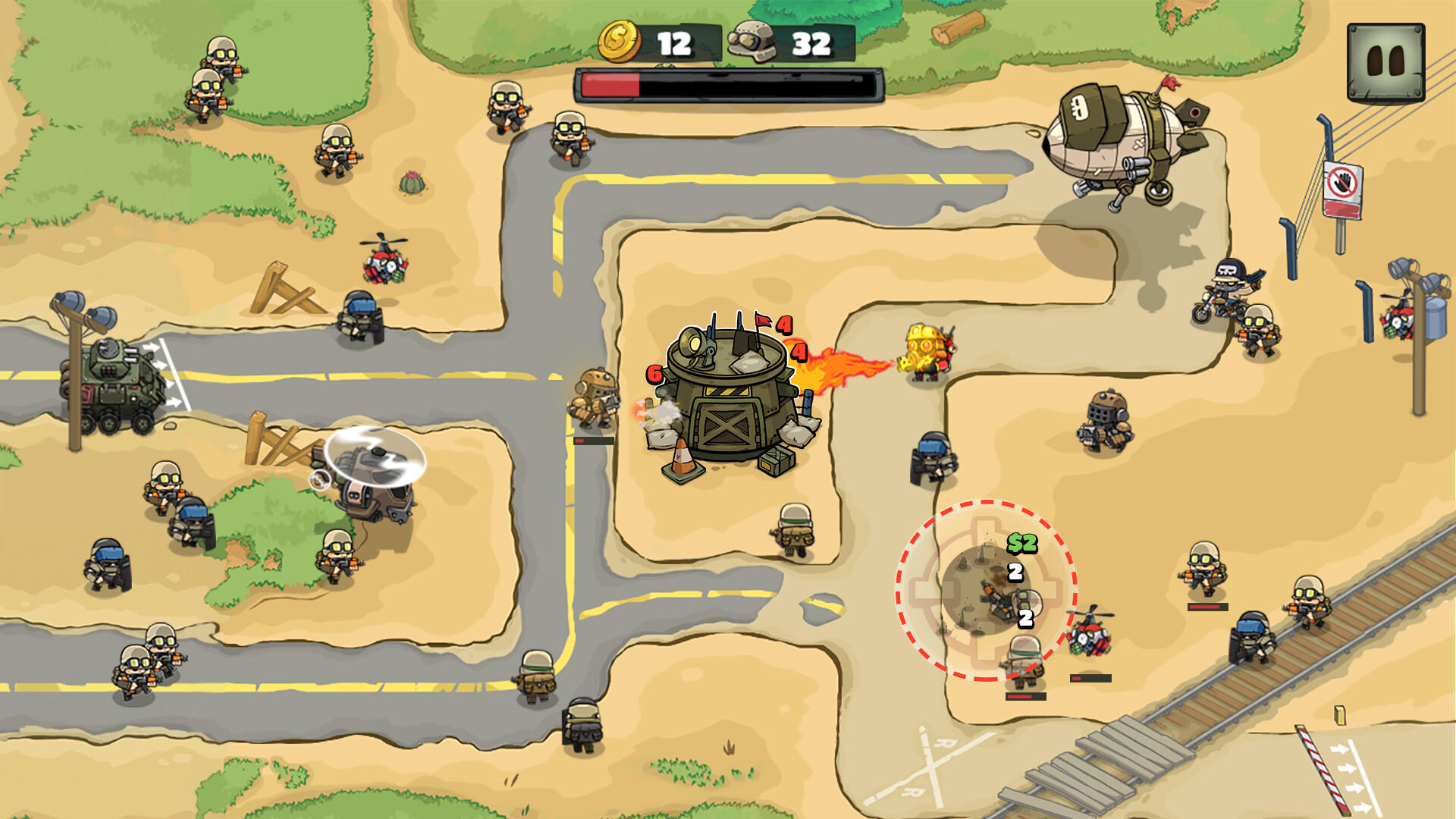 Metal Soldiers: Incremental Defense ภาพหน้าจอเกม