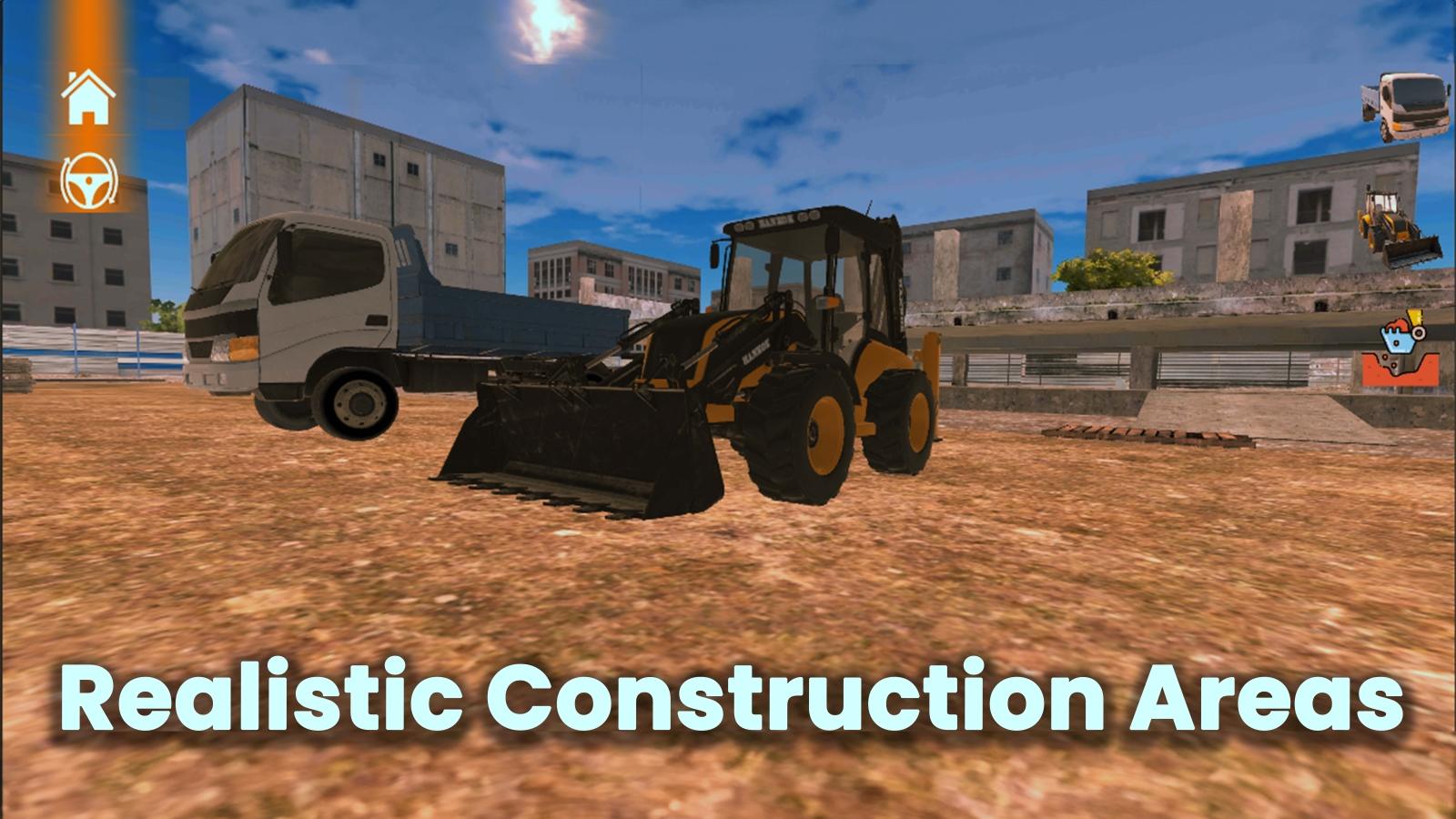 Backhoe Loader Dozer Games Game Screenshot