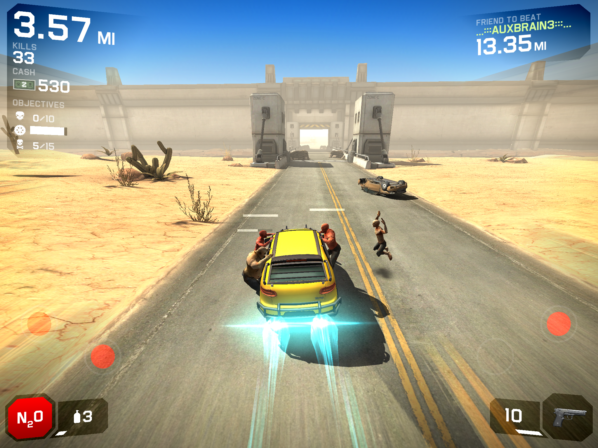 Cuplikan Layar Game Zombie Highway 2