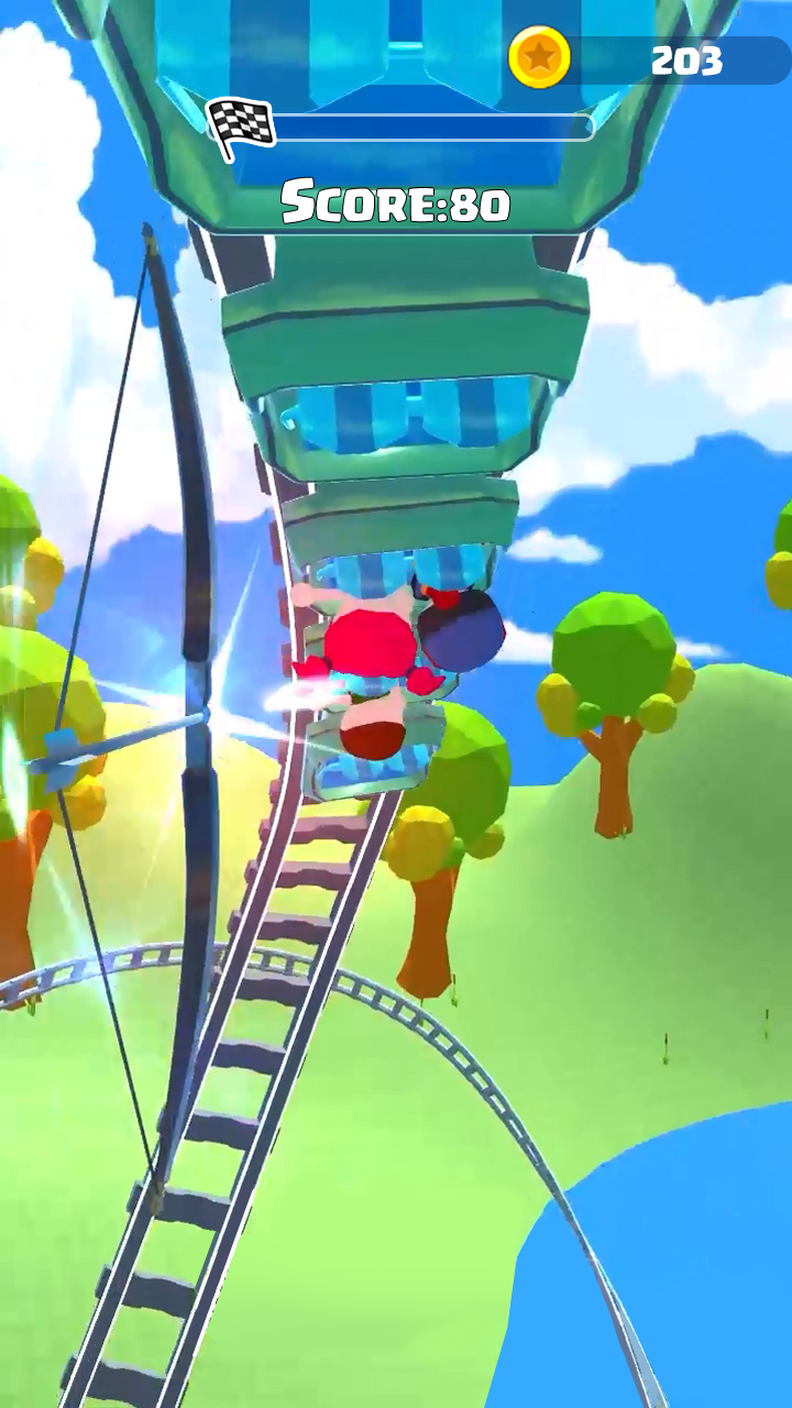 Coaster Archer Game Screenshot