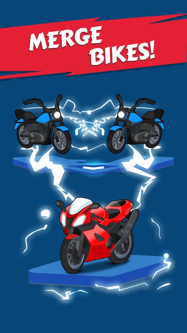 Screenshot of Merge Bike game Idle Tycoon