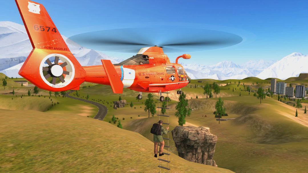 Police Helicopter Flying Simulator screenshot game