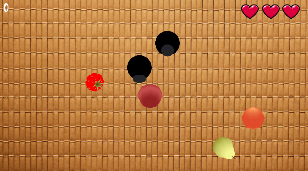 Fruit Cut Bomb Classic Game Screenshot