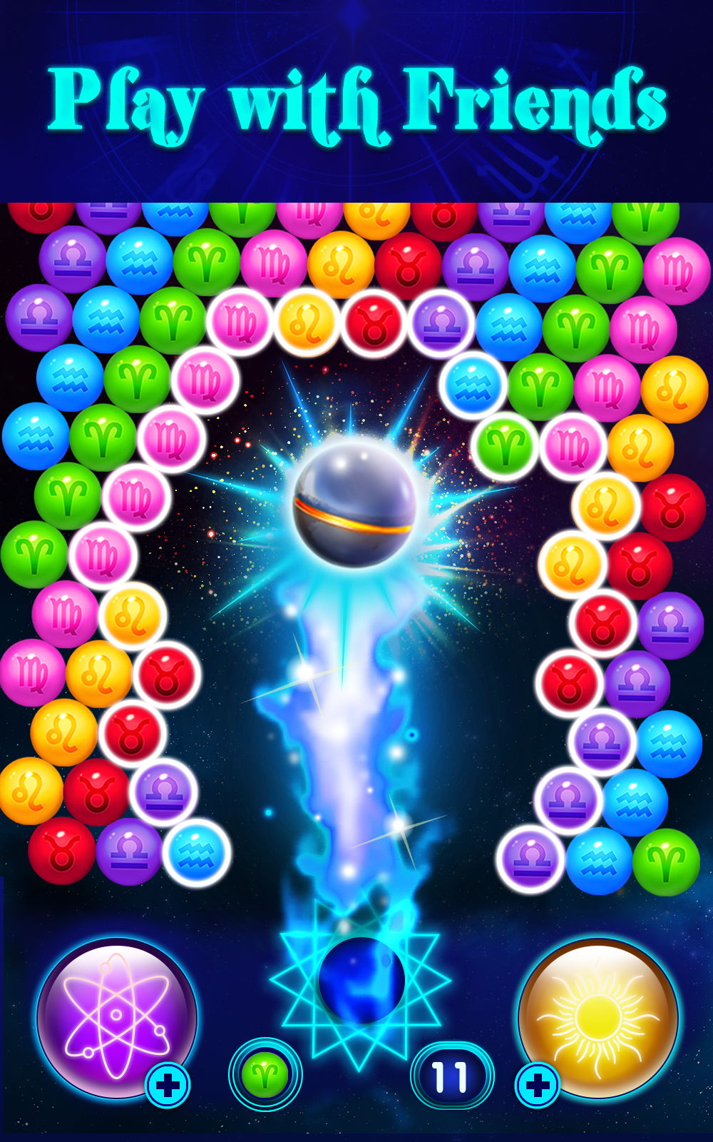 Zodiac Bubbles Game Screenshot
