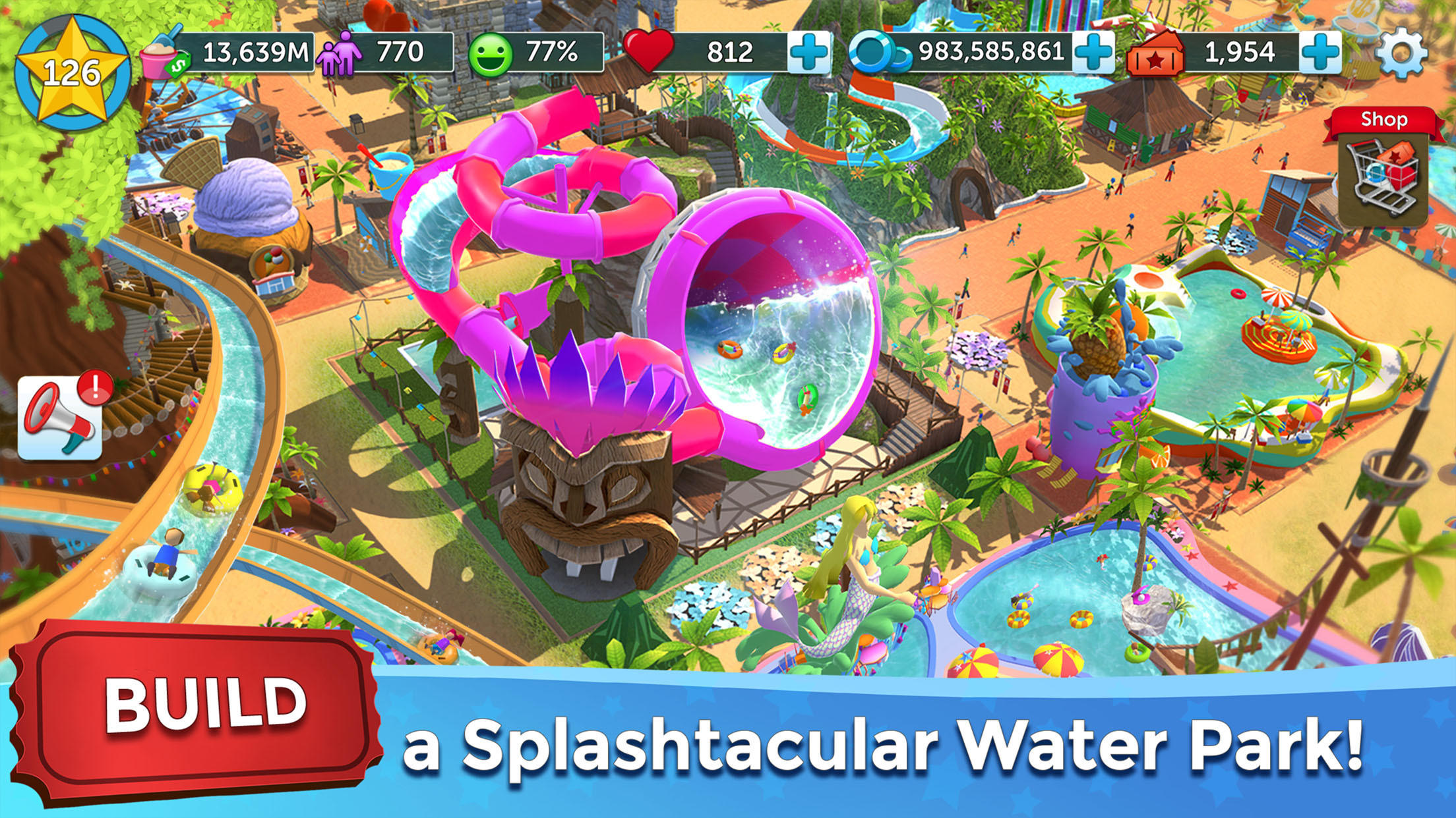RollerCoaster Tycoon NETFLIX Game Screenshot