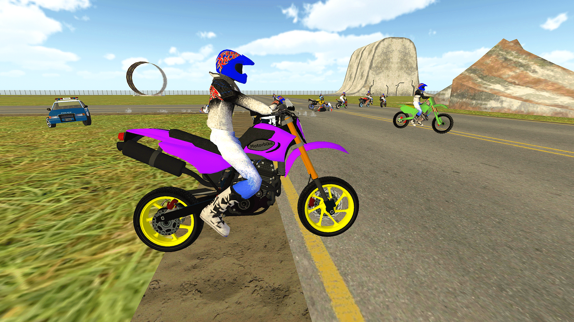 Bike Rider - Police Chase Game Game Screenshot