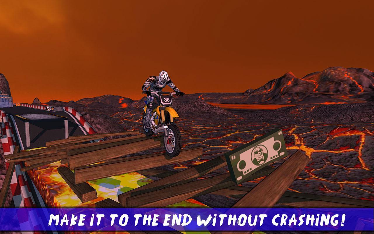 Screenshot of Hill Bike Galaxy Trail World 2