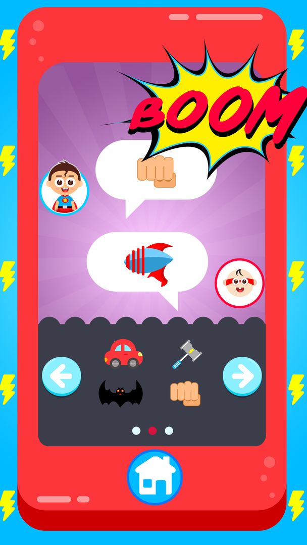Baby Superhero Mega Phone 게임 스크린 샷