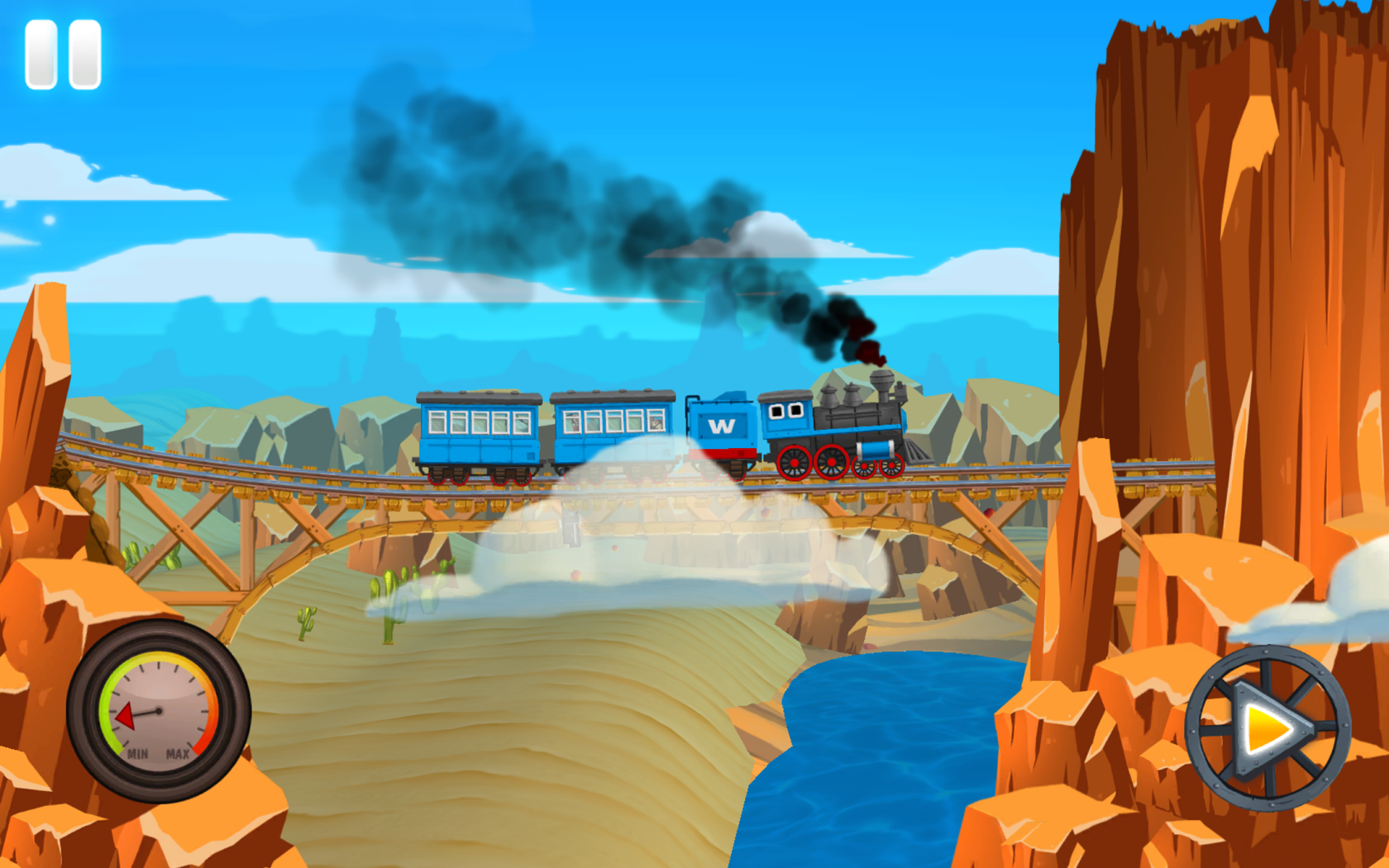 Cuplikan Layar Game Fun Kids Train 3: Western Adventure