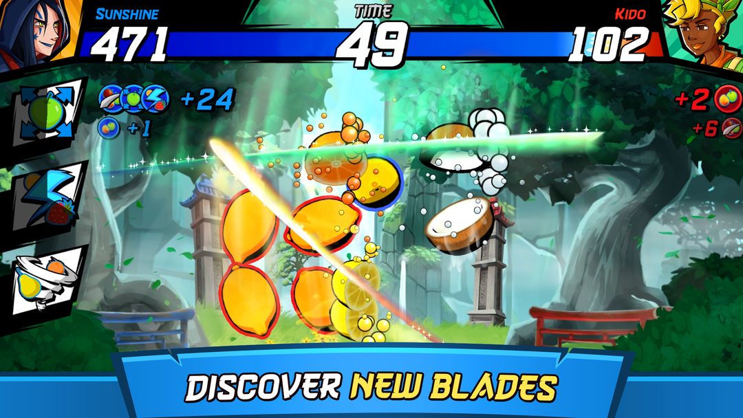 Screenshot of Fruit Ninja Fight