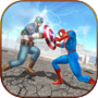 Icon of Super Spider Hero vs Captain USA Superhero Revenge