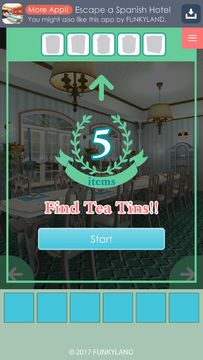 Escape a Tea Salon Game Screenshot