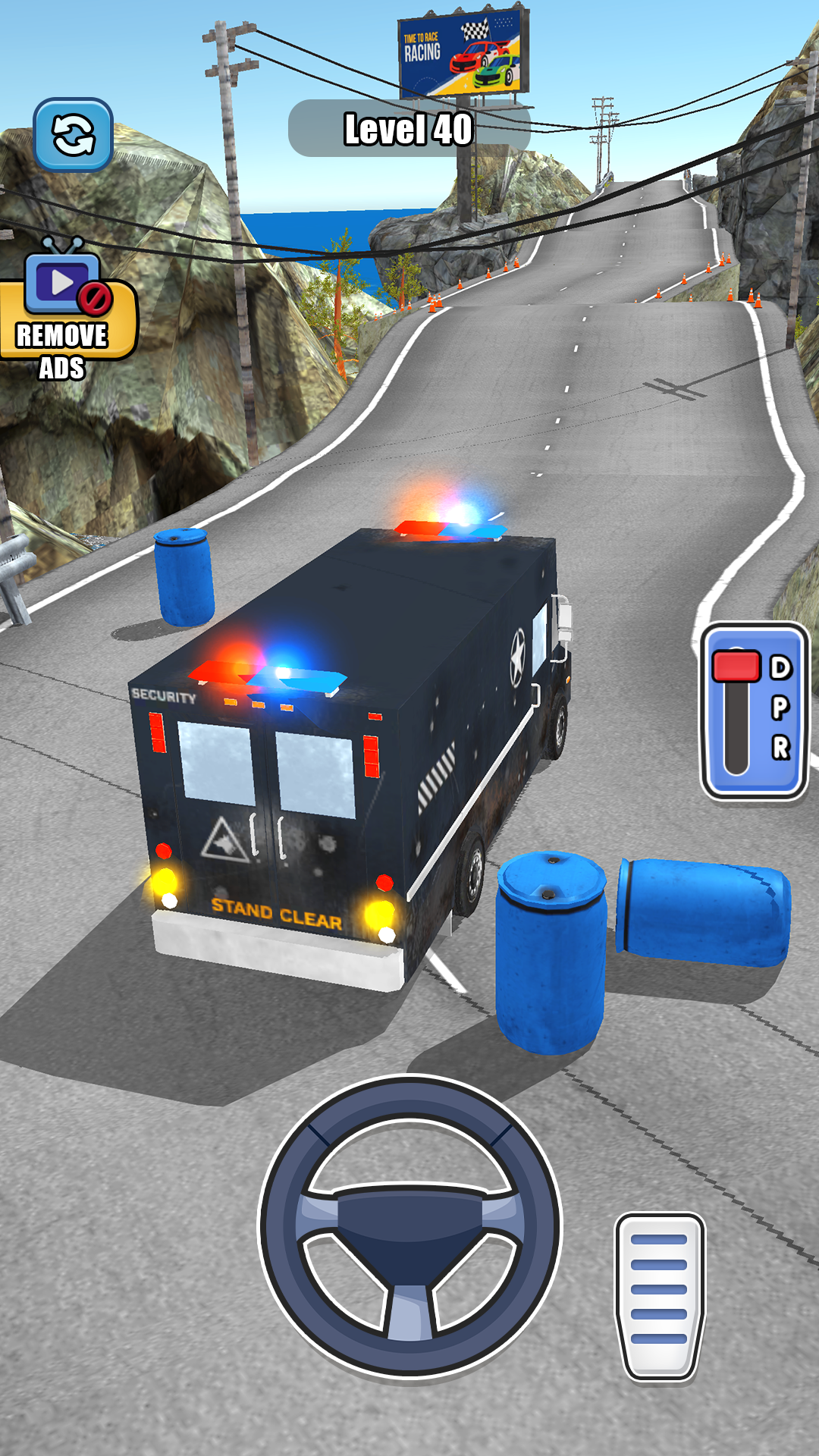 Captura de Tela do Jogo Police Bus Driving Bus Game