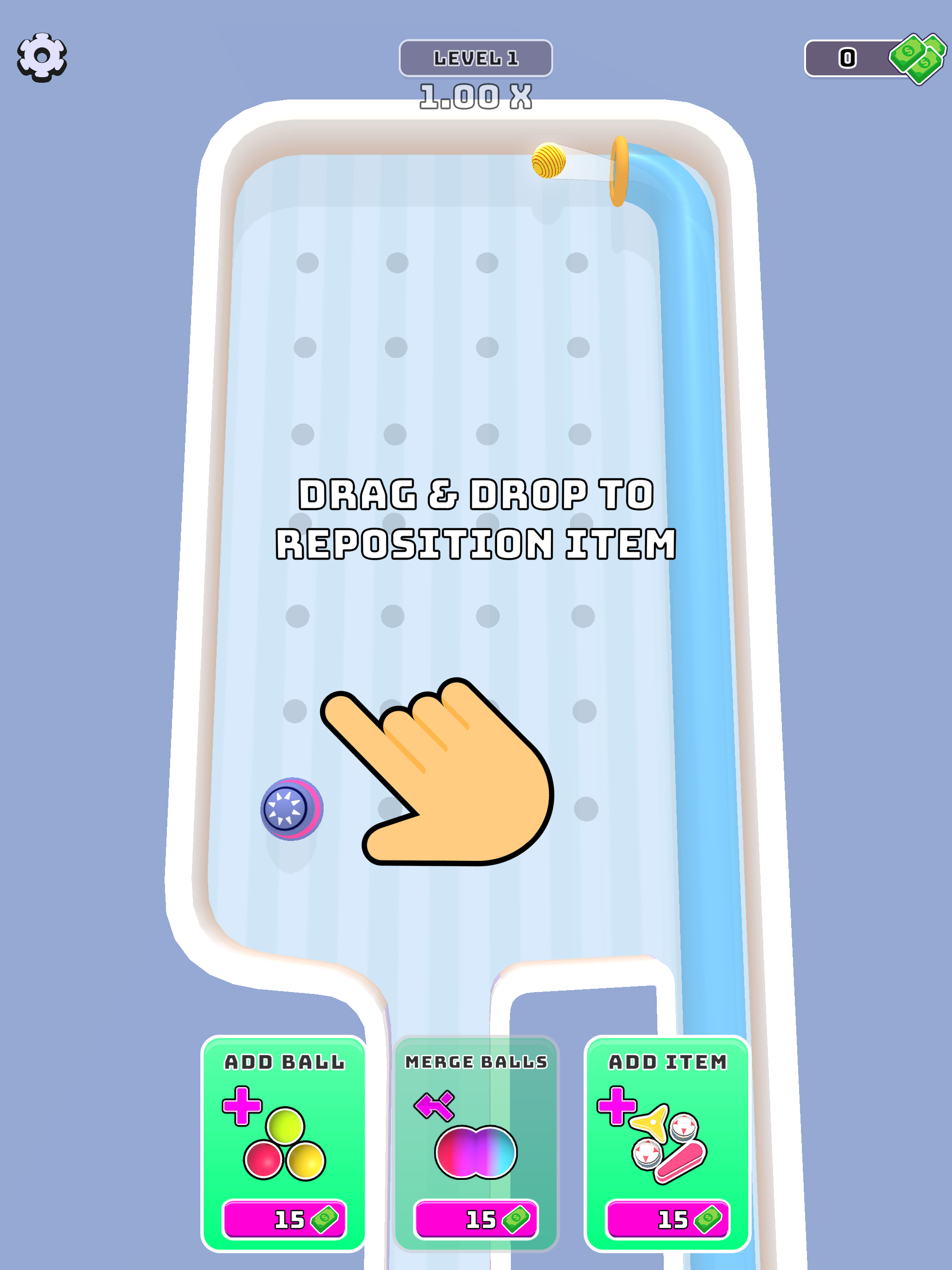 Screenshot of Idle Merge Pinball