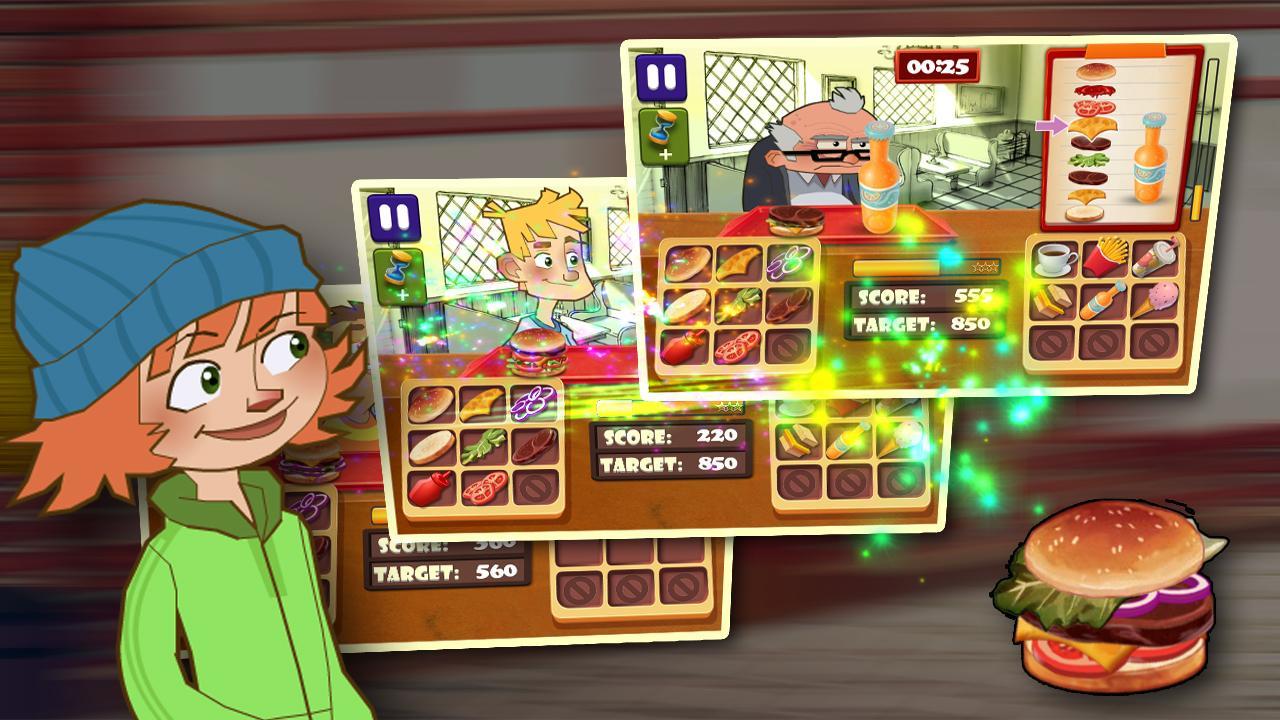 Papa's Burger Shop Game Screenshot