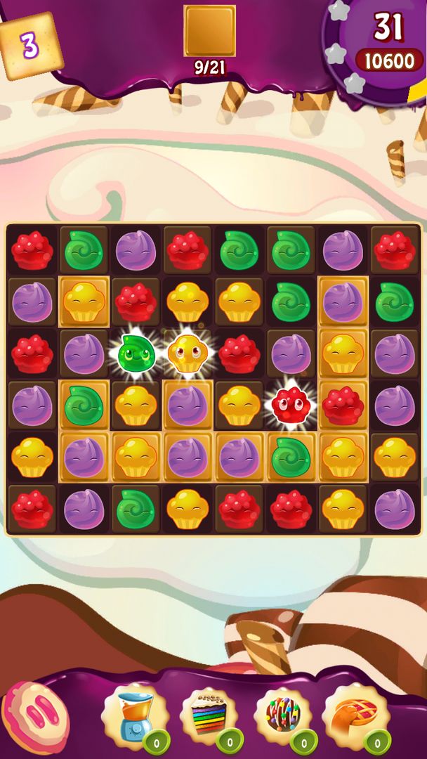 Screenshot of Cupcake Smash: Cookie Charms