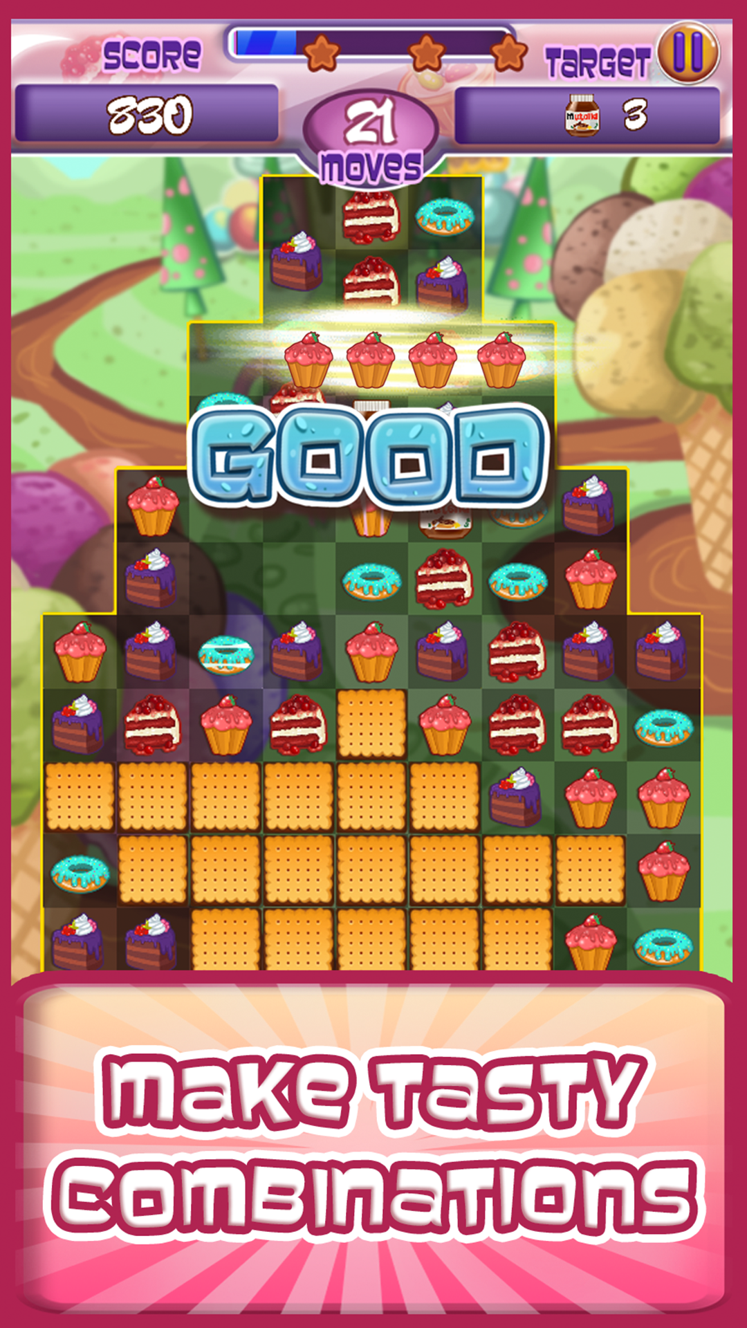 Cake Factory - Sweet Match 3 게임 스크린샷