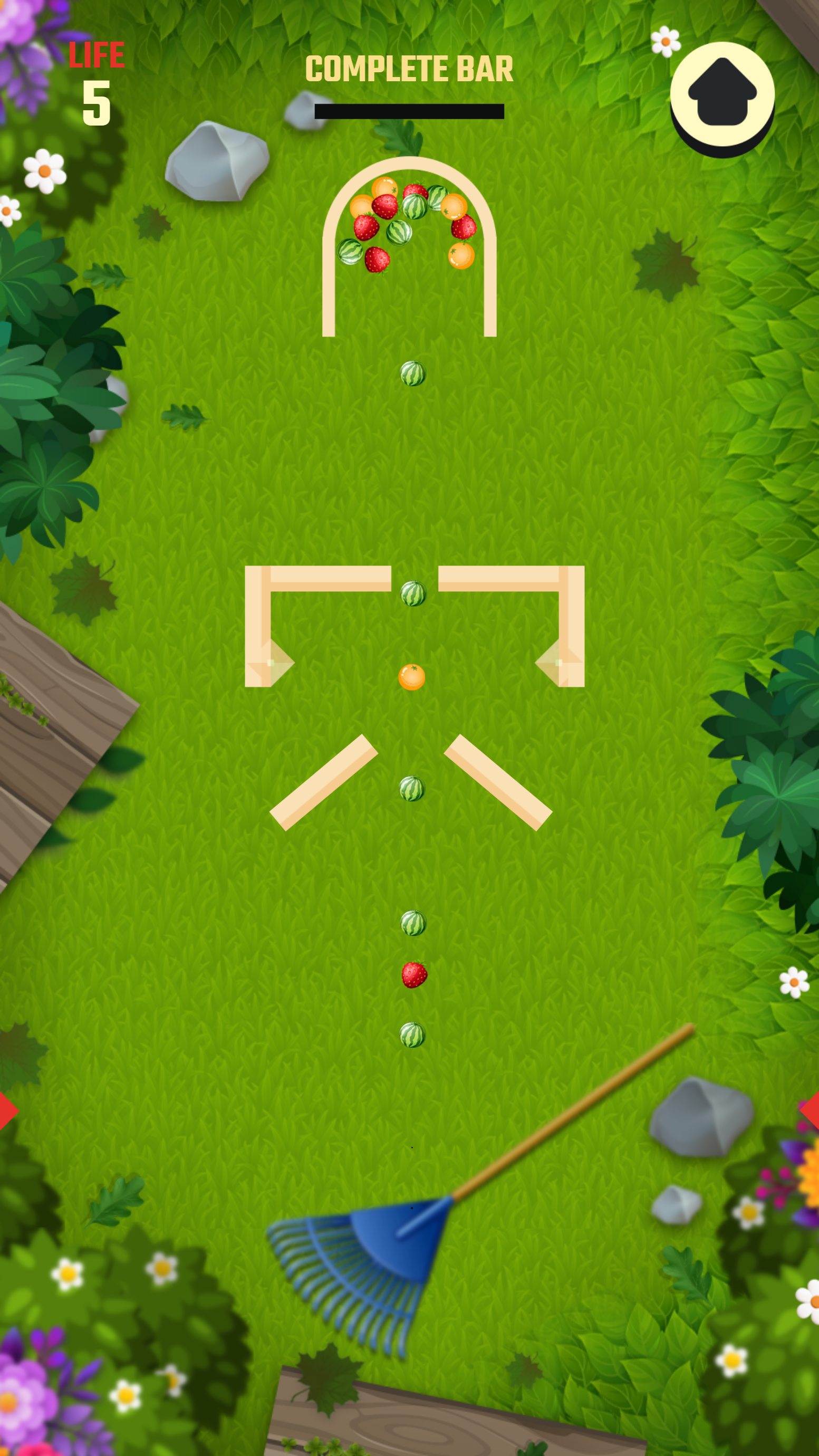 채우기 유리 과일 정렬 게임 스크린샷