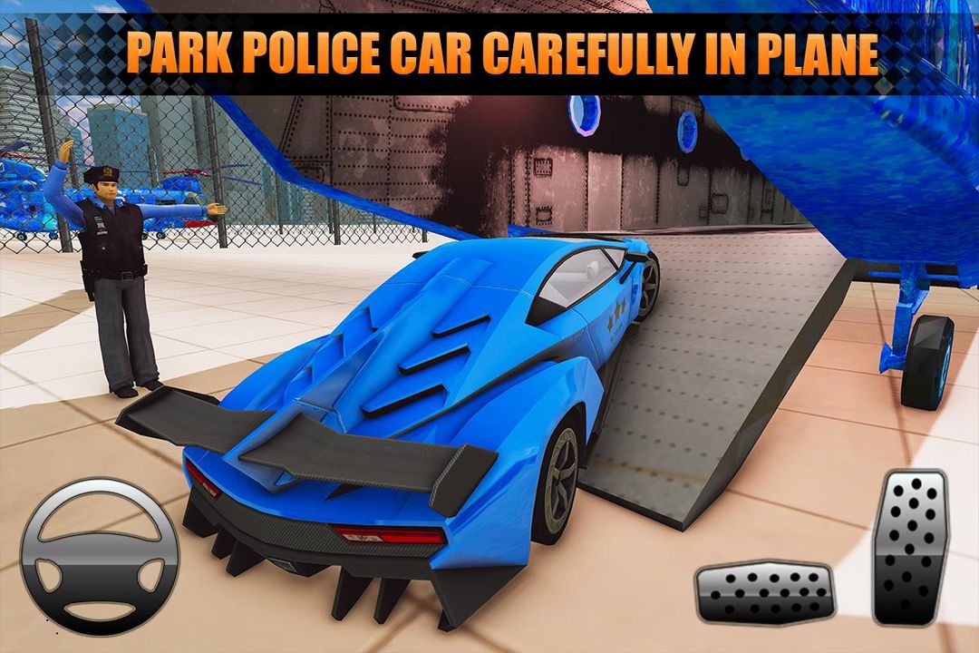 US Police City Car Transport Truck 3D screenshot game
