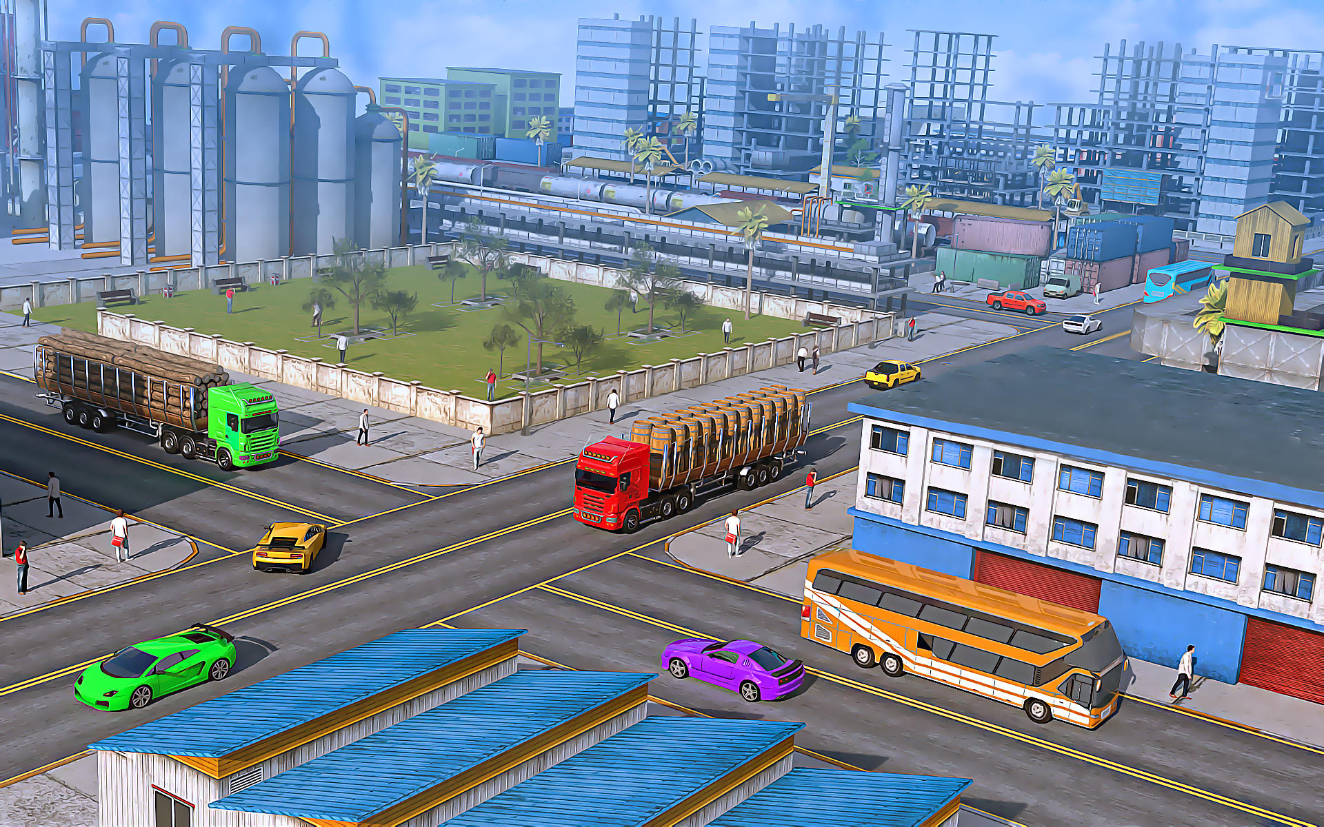 US Truck Driving: Truck Games ภาพหน้าจอเกม