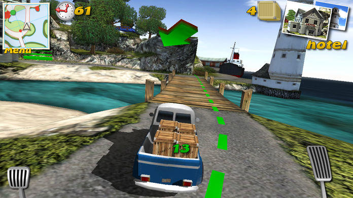 Screenshot 1 of パーセル パニック - ポスト カー レーサー 3D 