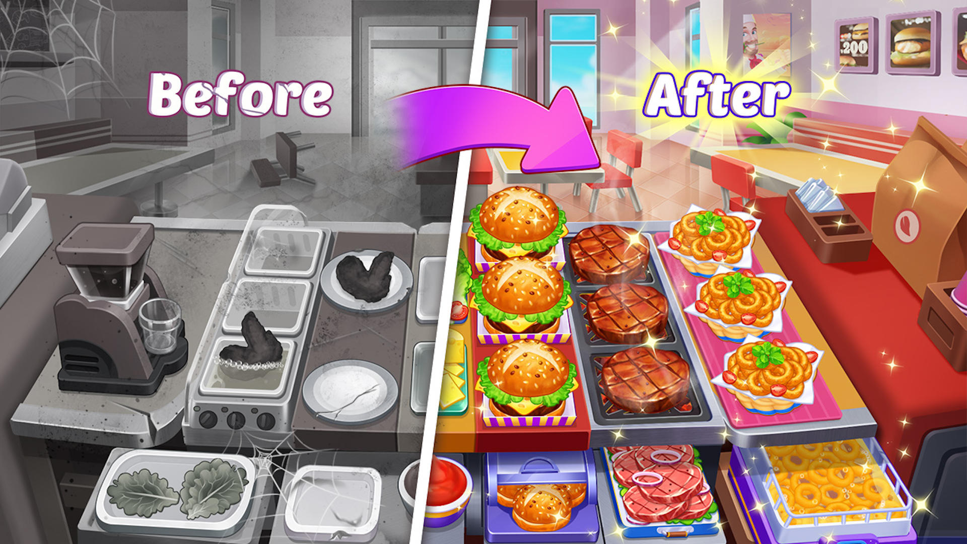 Screenshot of Crazy Cooking Diner: Chef Game
