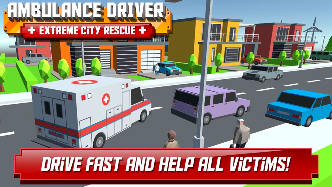 Ambulance Driver - Extreme city rescue ภาพหน้าจอเกม
