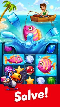 Cuplikan Layar Game Tropic Trouble Match 3 Builder