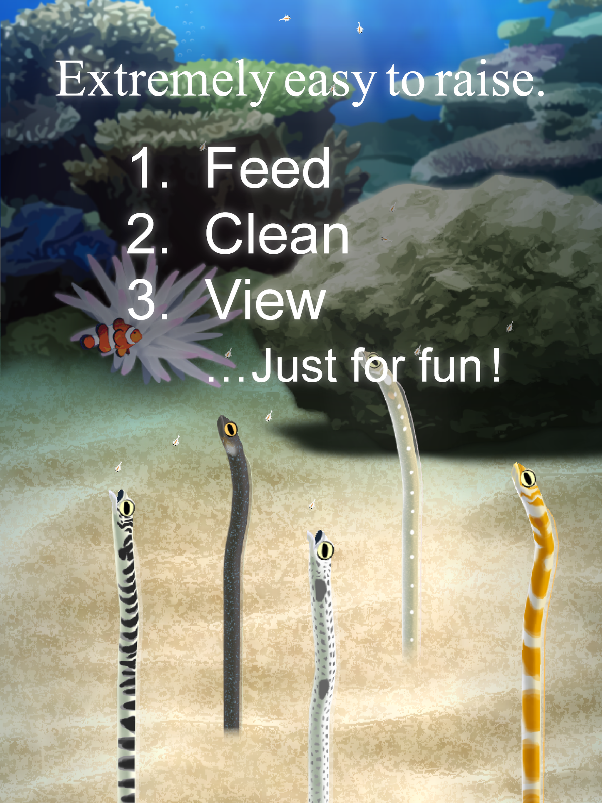 Cuplikan Layar Game Garden Eel Pet