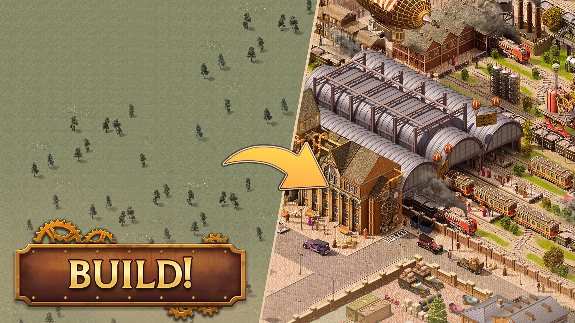 Steam City: Town building game Game Screenshot