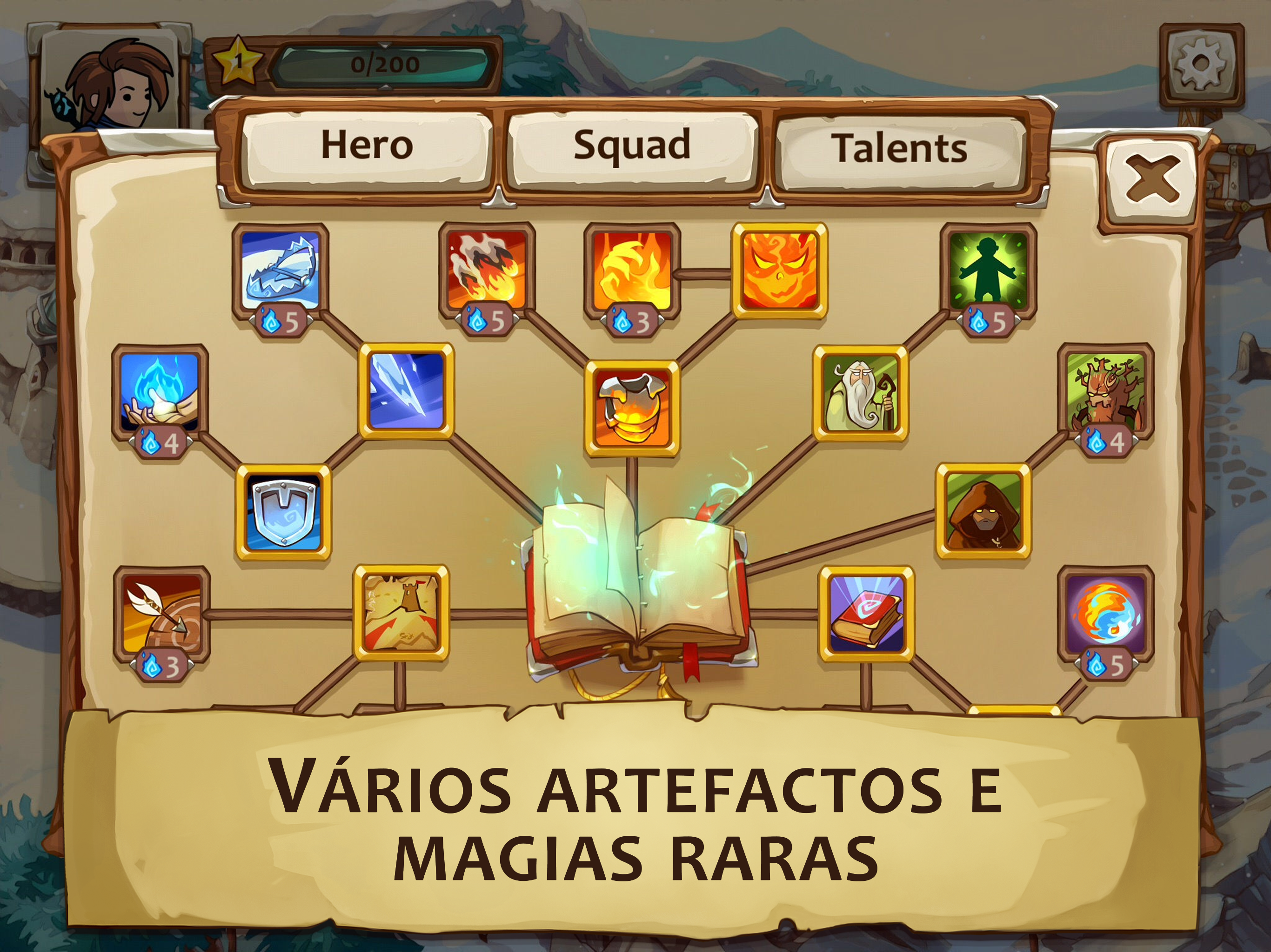 Captura de Tela do Jogo Braveland Wizard