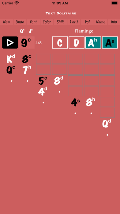 Ảnh chụp màn hình Text Solitaire