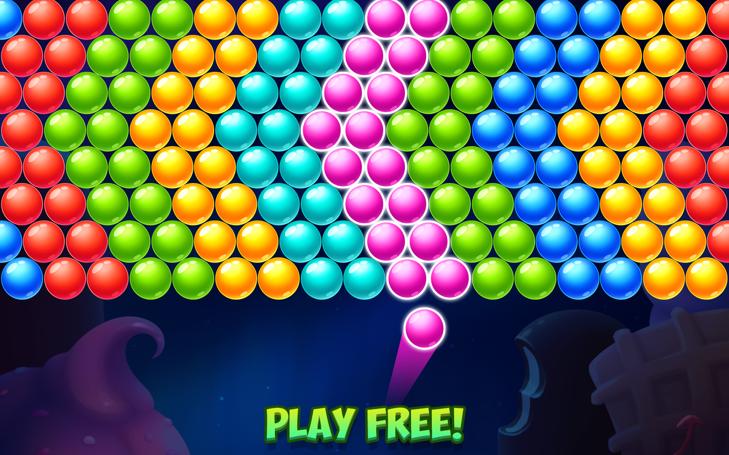 Tasty Winter - Bubble Pop Game Screenshot