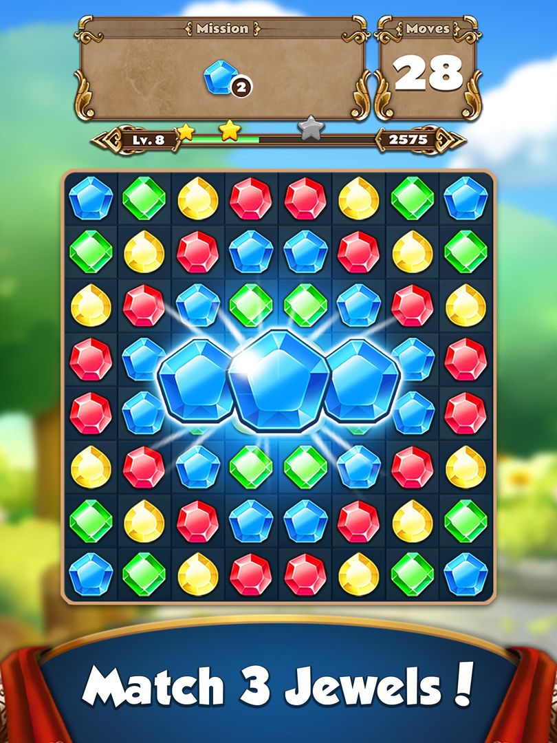 Screenshot of Jewel Castle - Match 3 Puzzle
