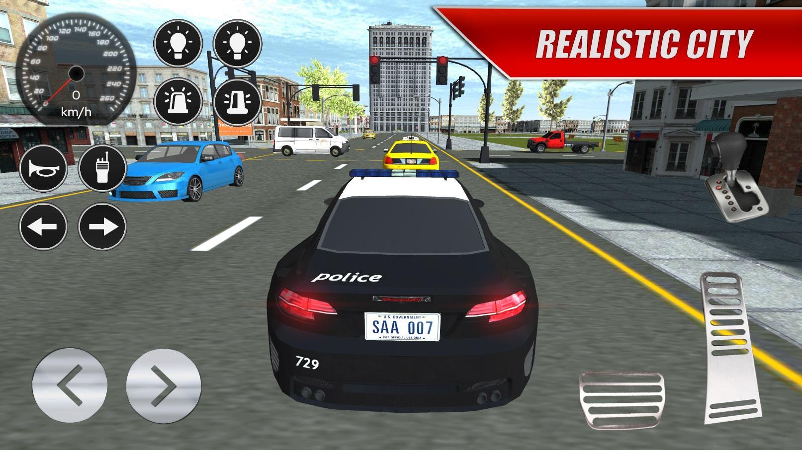 Screenshot 1 of 実際の警察の車の運転 v2 2.4