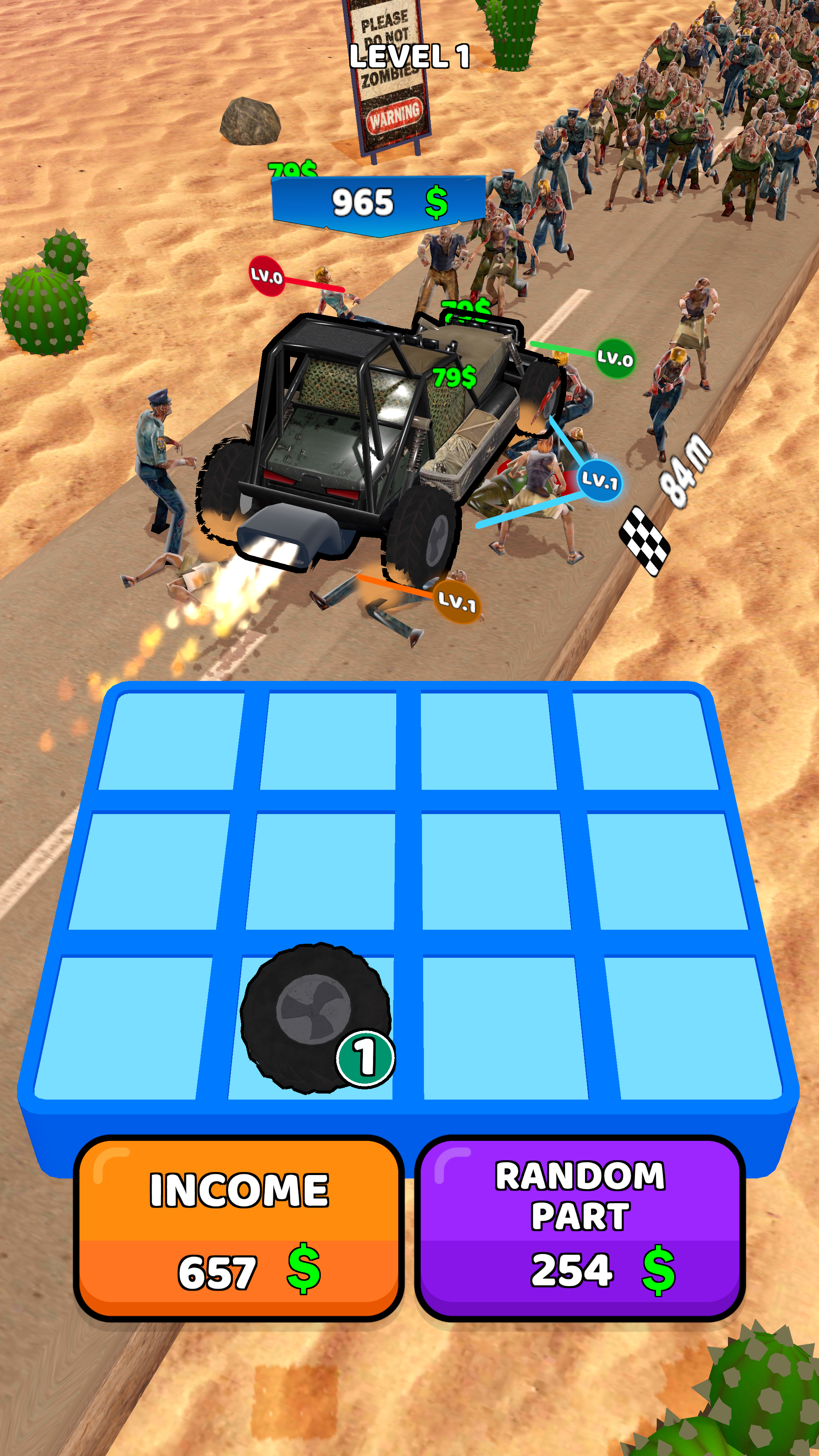 Screenshot of Zombie Car!