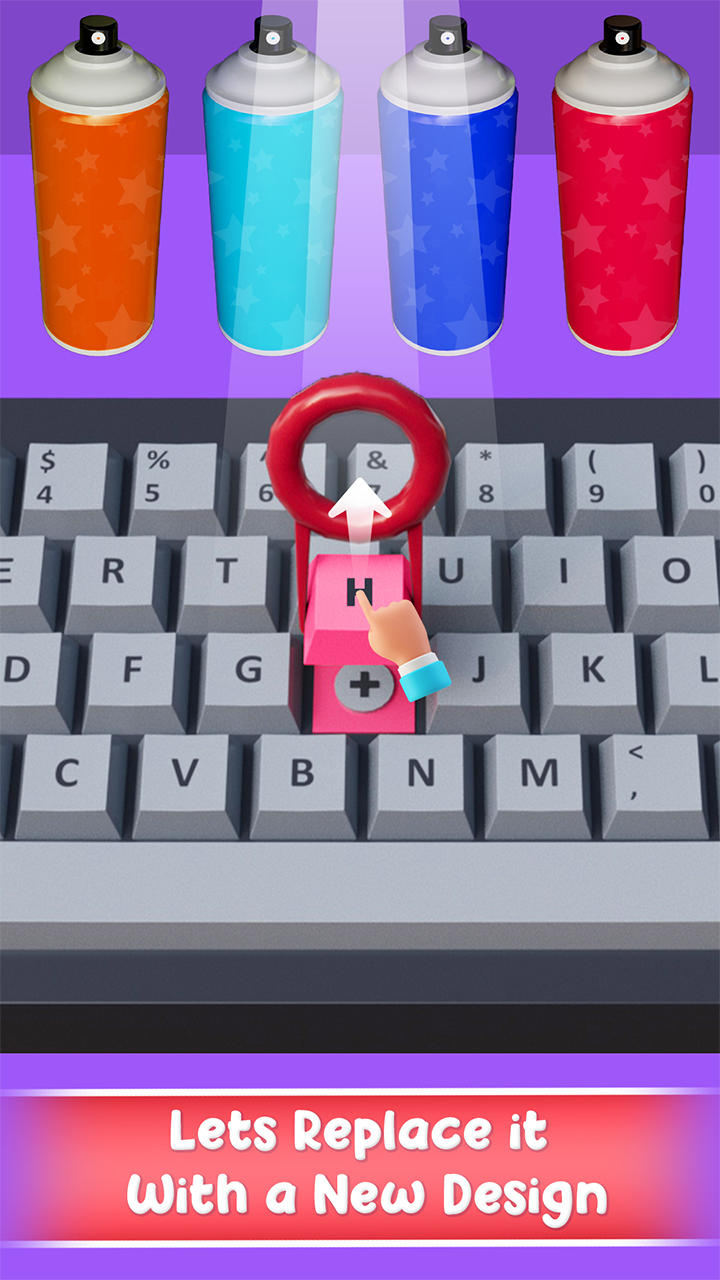 Screenshot of DIY Keyboard: Fun Art Games 3D