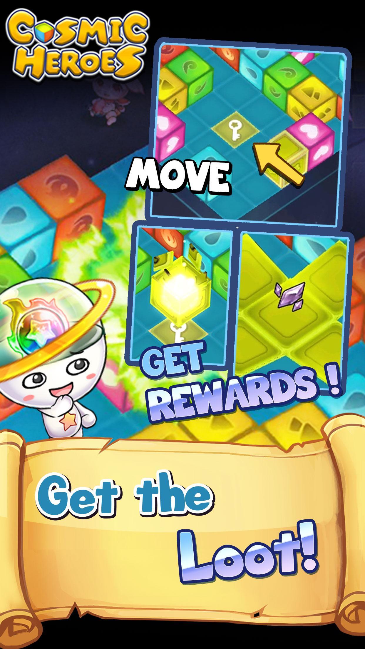 Cosmic Heroes - 3D Puzzle x RPG Game Screenshot