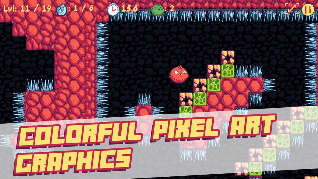 Screenshot of Pichon: The Bouncy Bird - Cute Puzzle Platformer