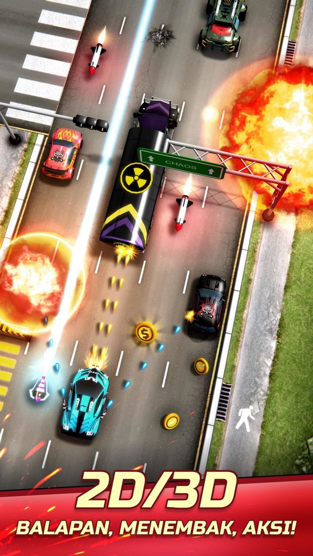 Chaos Road: Balap Tempur screenshot game