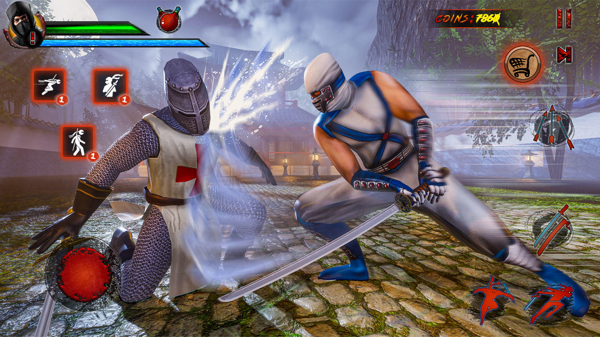 Shadow Ninja Warrior Fighting ภาพหน้าจอเกม