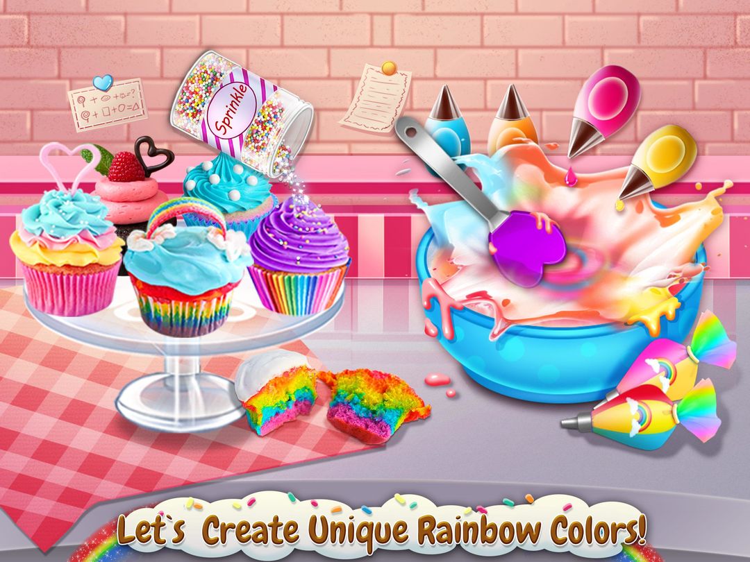 Rainbow Desserts Bakery Party ภาพหน้าจอเกม